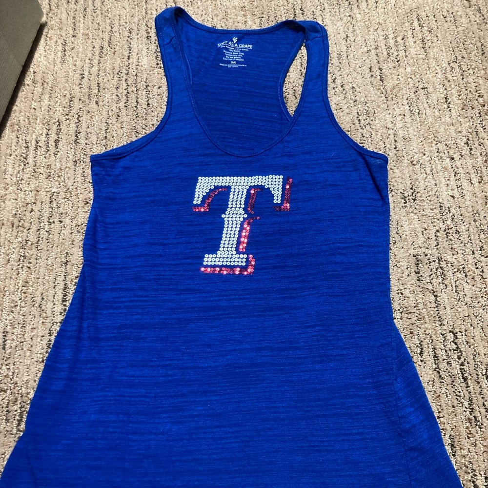 Ladies size M Texas Rangers tank top